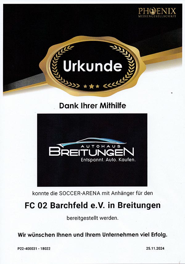 Urkunde FC 02 Barchfeld PDF ansehen